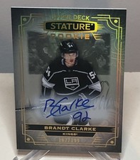 2024-25 Upper Deck Stature Brandt Clarke 2022-23 Update Rookie Auto/199