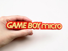 Plaque Logo Gameboy Micro - 3D