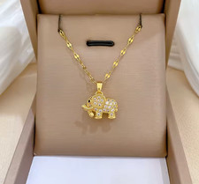 Collier femme éléphant