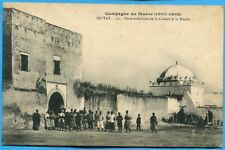 Old postcard: Settat - exterior door of the Casbah and the Kouba / 1911