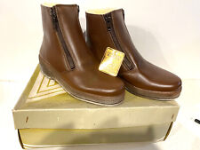 Antique 1970 Arima Aubisque Togo Leather Ankle Boots Shoes New From Stock