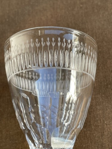Verre pied cristal - pied, taille