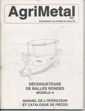 1995 -Agrimetal- H De Balles Rondes Tractor Operators Service Manual
