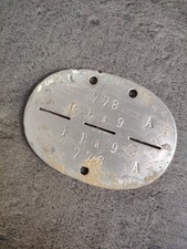 Plaque Identité Militaire