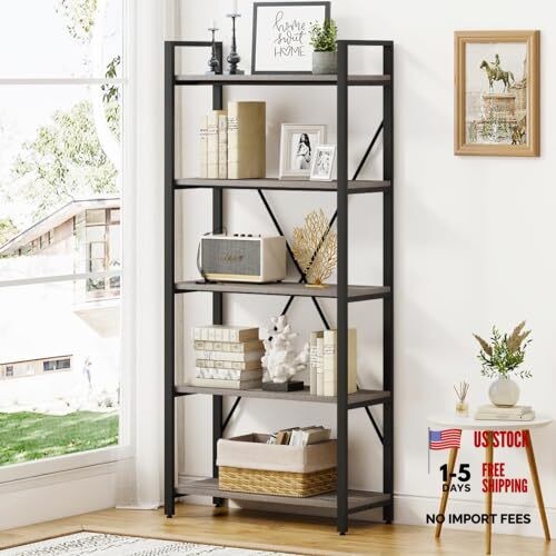 Industrial bookshelf etagere - industrial,