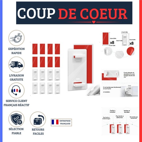 Supports adhésifs pour store