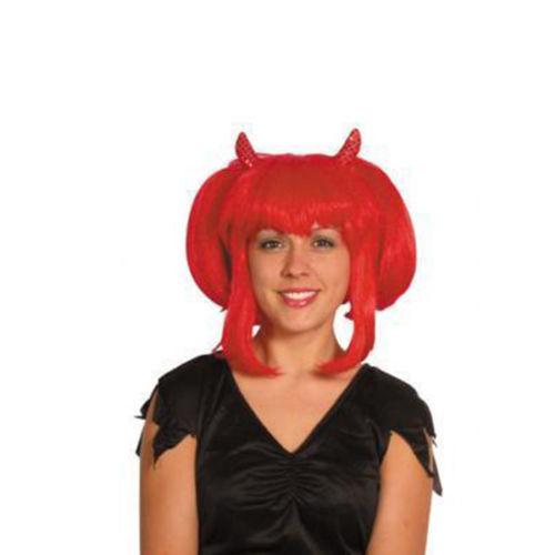 Coiffeur diable rouge avec - rouge,