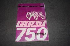 Operating Instructions Manual Fiat Diesel Tractor Type 750 Special/DT