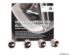 36122447402 Kit 4 Caps Hoodie Valves Wheel Logo M Performance Original BMW