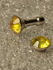 1 Piercing De Nez ou Autre (Couleur: Jaune citron) - Tige droite acier