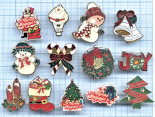 Lot 13 Pin's Santa Claus Santa Claus Christmas Tree GIFTS Bell Decoration