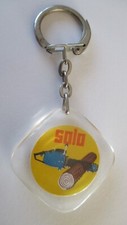 Keychain, 1960s, chainsaws SOLO engines, motor culture