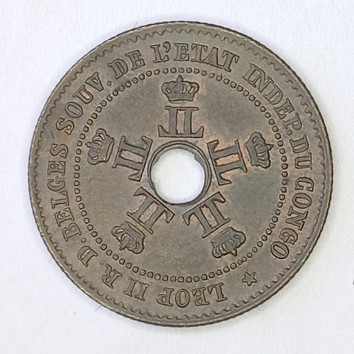 Pièce centime congo belge - 1,