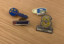 Lot of 4 Vintage Collectable French Advertising Badges La Blanche Porte Berner
