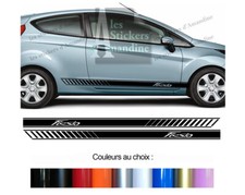 2 X BANDES BAS DE CAISSE POUR FORD FIESTA SPORT DECO PORTIERE STICKER BD599-15