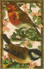 CHROME FIVE FLAP CANARY BIRDS PERCHS