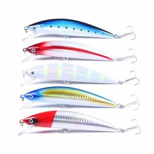 5pcs/set 13cm/39g Minnow Leurre Poisson Nageur Crankbait 
