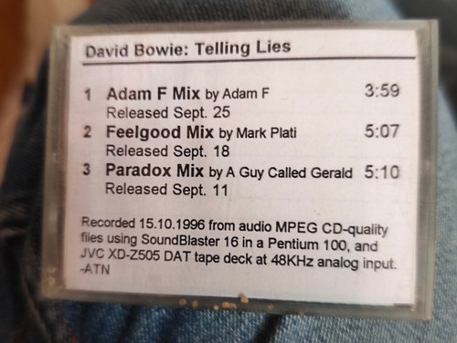 David bowie dat telling lies - -,