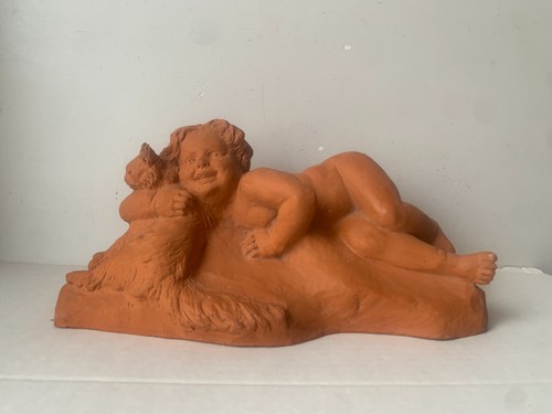 Ancienne sculpture terre - sculpture,