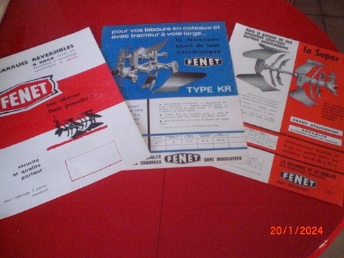 Lot anciens prospectus - de, 3