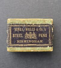 Boite plume HINKS WELLS 1365 EF pen nibs box pennini écriture