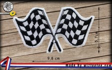 Patch Drapeau damier à coudre