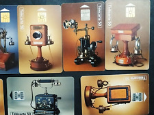 lot of 8 telecards".OLD TELEPHONES".HISTORICAL COLLECTION 50 and 120 units".