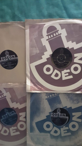 Lot disques tours odeon - disques,