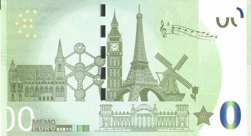 Memo euro schein - null,