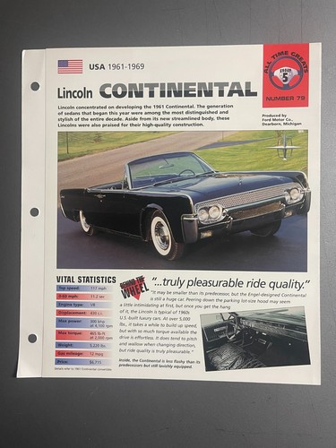 1961 1969 lincoln - 1961,