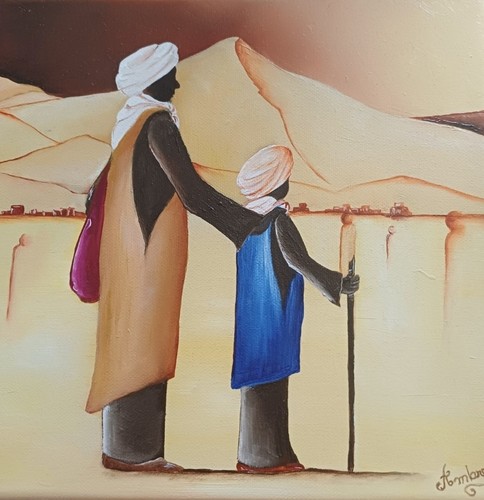 Tableau huile sur toile - tableau,