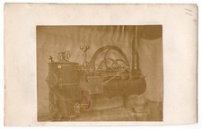Agriculture Steam Engine Wheat Beating Photo Albumin circa 1875