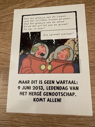 Rare carte postale tintin - rare,