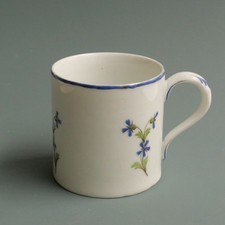1/2 - litron cup - porcelain - Niderviller - barbeaux decor - late 18th century