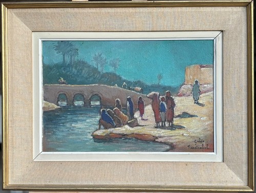 Huile sur panneau orientaliste