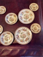 Antique Staffordshire Woodland Ridgway England Plates/Bowl’s/BB Castle Floral