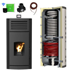 Granulés / Chaudière à Pellets 12 Kw Noir + Hygiene-Pufferspeicher Chauffage