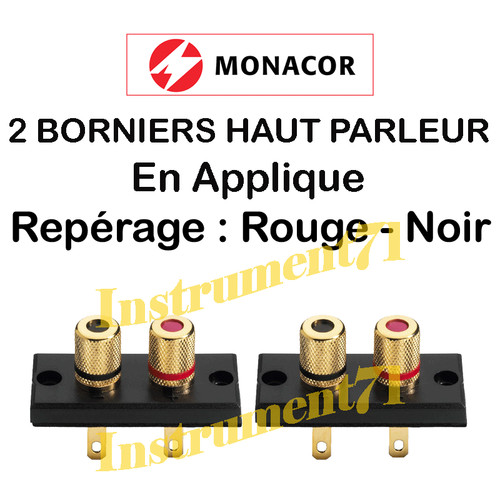 Borniers haut parleurs 2 - 2,