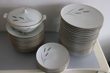 Service de table en porcelaine allemande H&C SELB HEINRICH BAVARIA epi de blé