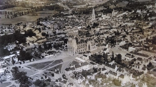 Ancienne photo aérienne - photo,