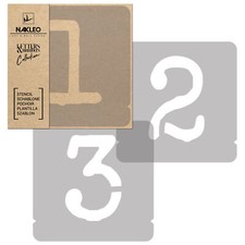 Pochoirs Chiffres Réutilisables / 250mm Nombres Typewriter / Alphabet Letterage