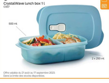 CRYSTALWAVE  LUNCH BOX 1 L TUPPERWARE NEUF