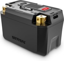 KITTYROC Lithium LiFePO4 Motorcycle Battery, 12V 4Ah powersports Battery