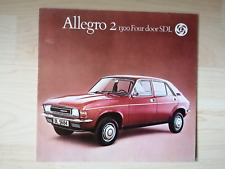 brochure catalogue Austin ALLEGRO 2 1300 four doors FR