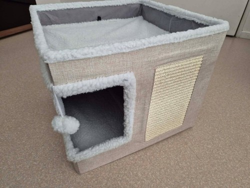 Maison niche pour chat pliable