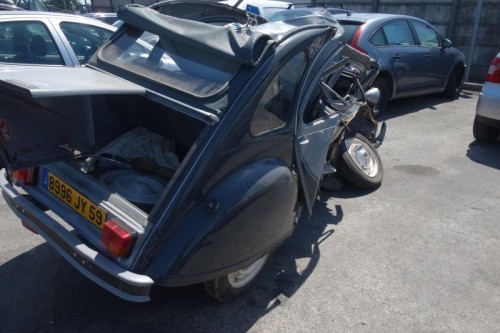 Lunette arriere citroen 2cv - lunette,