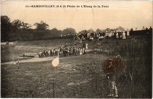 Cpa rambouillet peche - cpa,