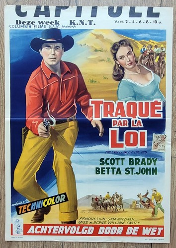 Belgian poster western the law - belgian,