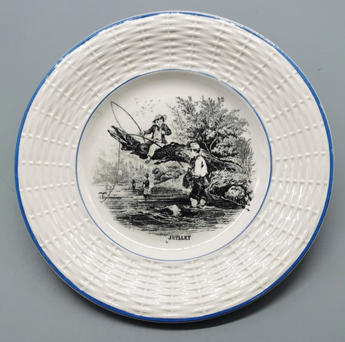 Assiette parlante les mois - assiette, de