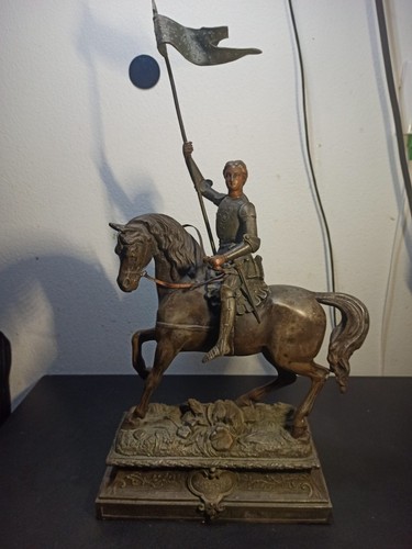 Ancien statue jeanne arc - statue,
